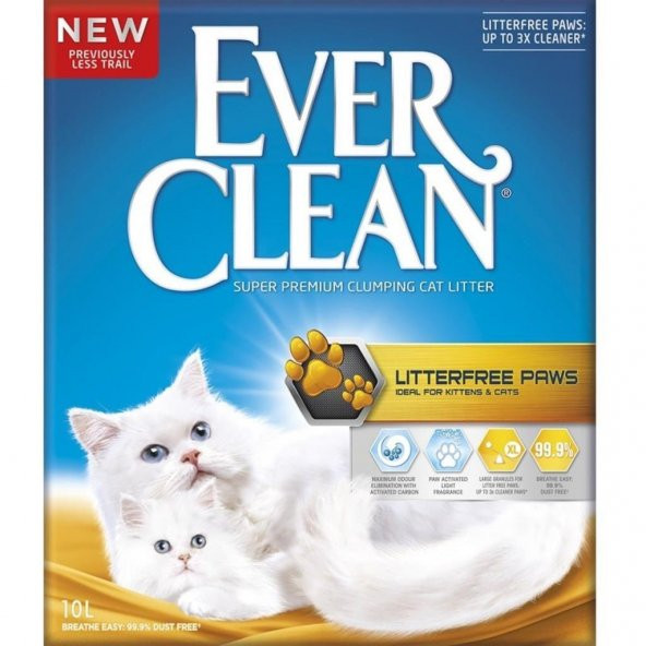 Yaru Kediler İçin Patilere Yapışmayan Ever Clean Kedi Kumu 10Lt