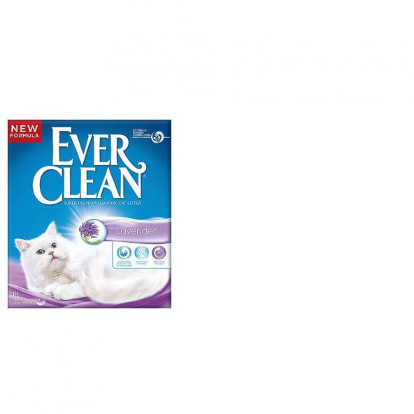 Kediler İçin Koku Giderici Lavantalı Ever Clean Kedi Kumu 6Lt