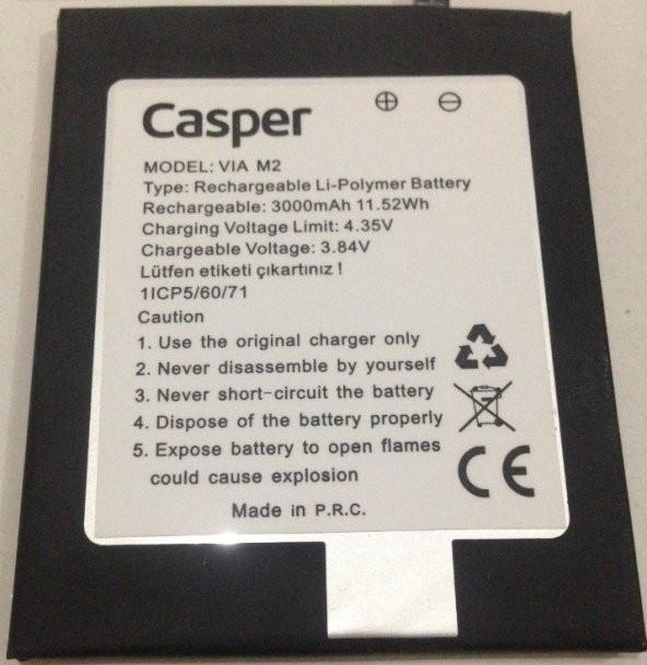 Casper Via M2 Batarya Pil(ORGİNAL)