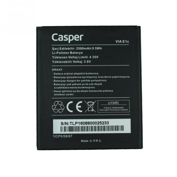 Casper Via E1C Batarya Orjinal