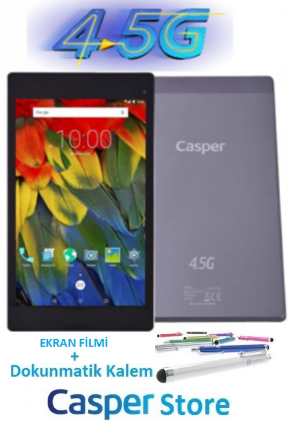 Casper Via L8 TABLET 8" 4.5G 3G Tablet Kalemi +Ekran Koruyucu