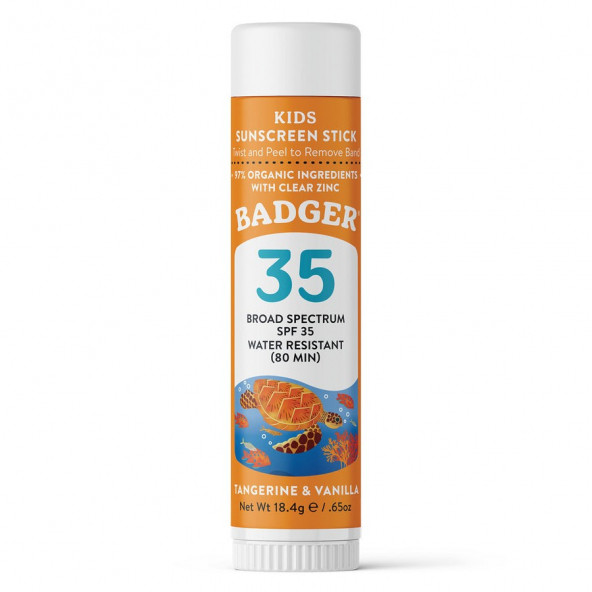 Badger Clear Zinc Çocuk Güneş Kremi Stick SPF35 (Kolay Sürülüm) Güneş Koruyucu Stick