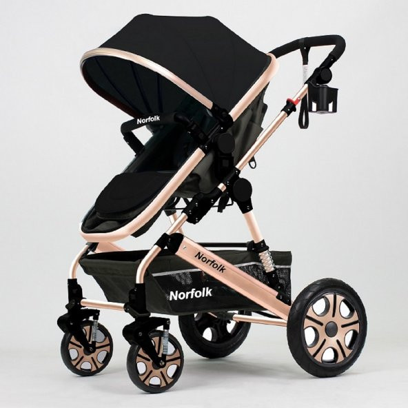 Norfolk Voyage Comfort Air Luxury Kahve Çift Yönlü Bebek Arabası - 3