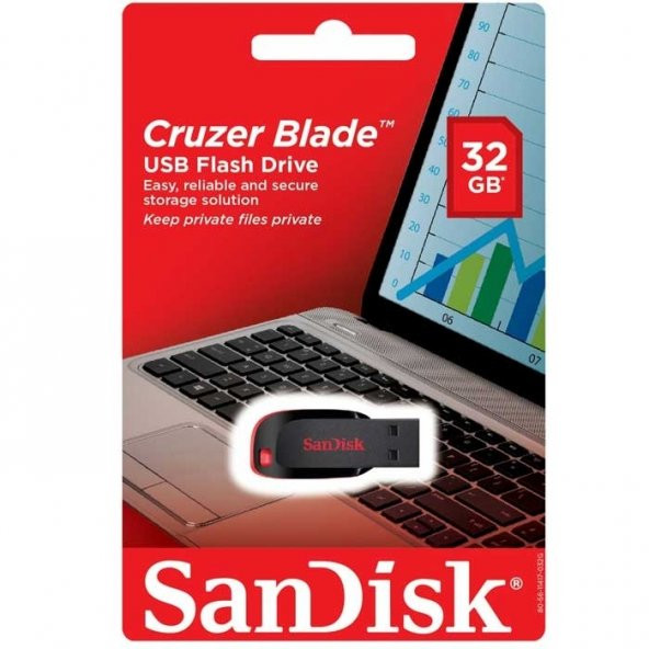SanDisk 32GB Cruzer Blade SDCZ50-032G-B35 USB Bellek