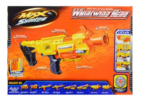 20 Mermili Pilli Otomatik Nerf Tabanca 6995