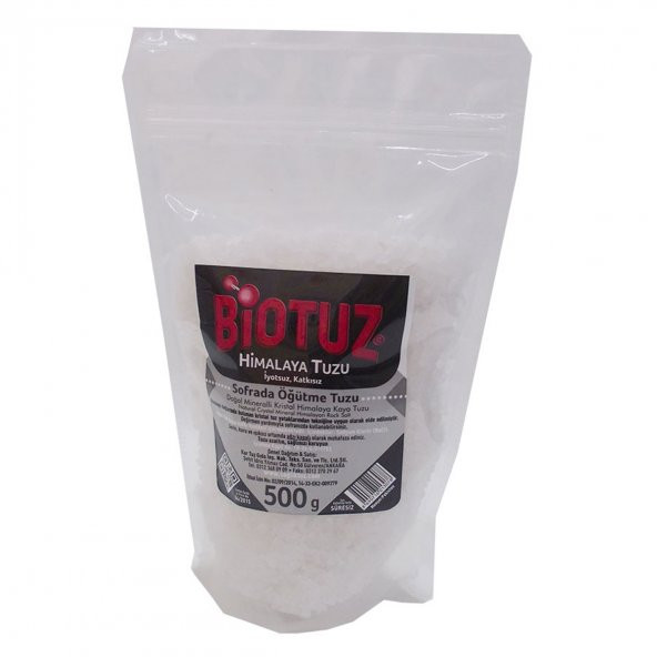 Biotuz Yemeklik Himalaya Kristal Çakıl Kaya Tuzu Beyaz 500 Gr - 4