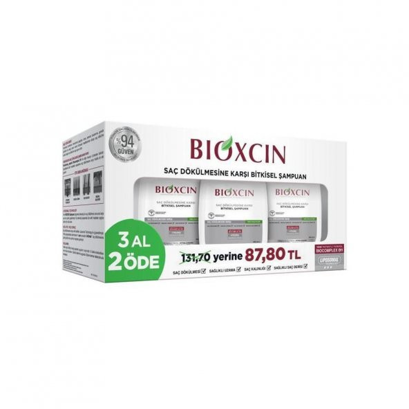 Bioxcin Klasik 3 Al 2 Öde Yağlı Saçlar İçin Şampuan
