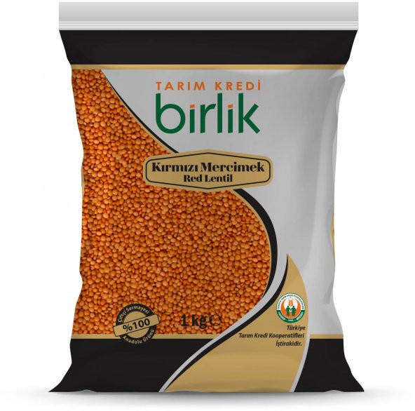 TARIM KREDİ BİRLİK KIRMIZI MERCİMEK FUTBOL 1 KG