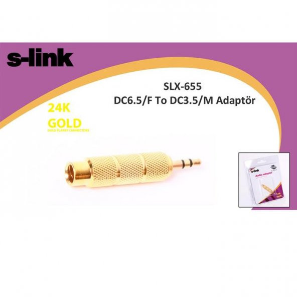 S-link SLX-655 DC6.5/F To DC3.5/M Adaptör