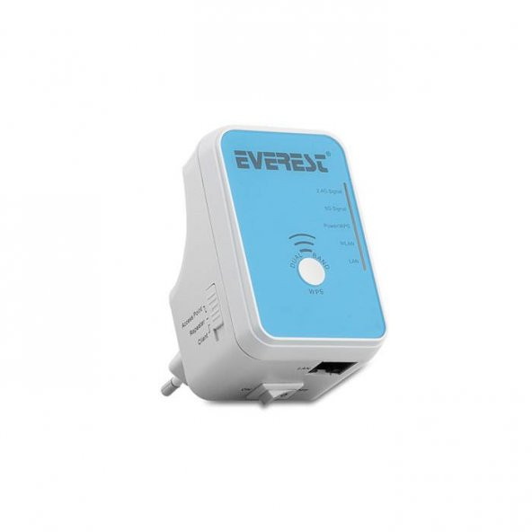 Everest EWR-568N5 Dual-Band 2.4G + 5G 150 Mbps Repeater + Client Uyumlu Access Point