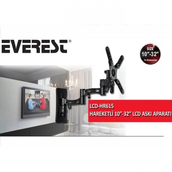 Everest LCD-HR615 10-32 Hareketli Lcd Tv Askı Aparatı