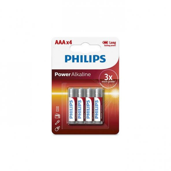 Philips LR6P4B/97 Alkalin Kalem AA 4lü Pil