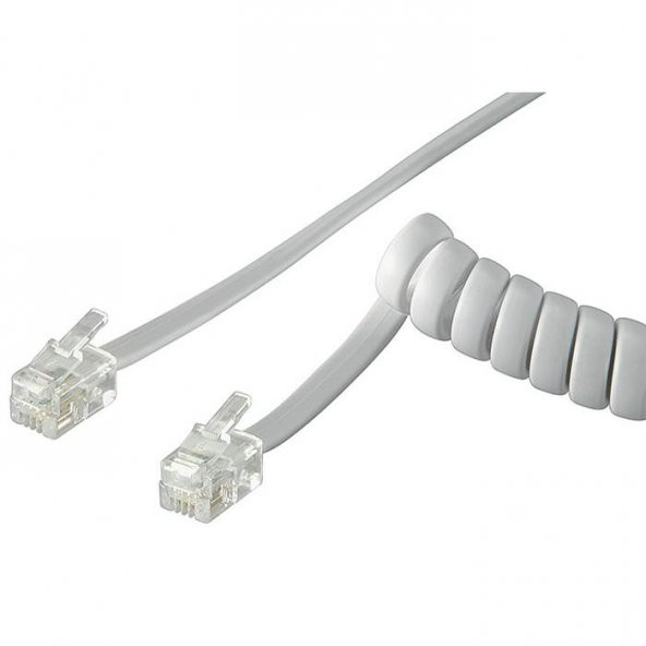 S-link SL-TEL3 2m Telefon Ahize. Beyaz Kablo