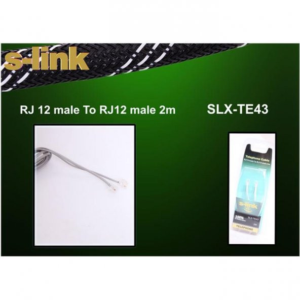 S-link SLX-TE43 2m Telefon Bilister Kablo