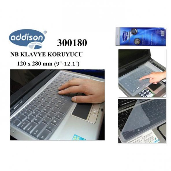 Addison 300180 9-12.1 Notebook Klavye Koruyucu