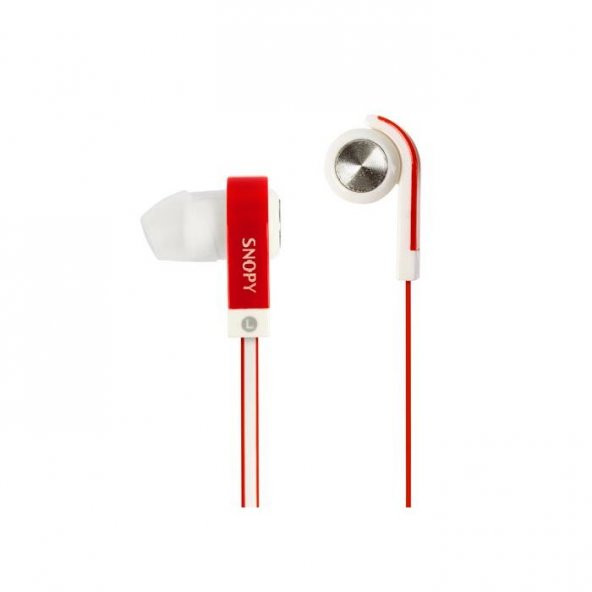 Snopy SN-5020 Mobil Telefon Uyumlu Kulak içi Kırmızı Mikrofonlu Kulaklık