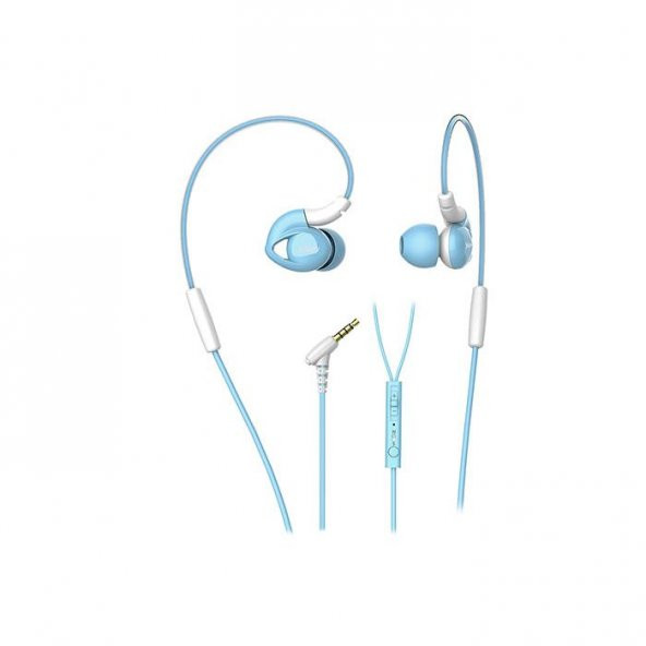 Snopy SN-RS51 Mobil Telefon Uyumlu Kulak içi Kulaklık Mavi Mikrofonlu Kulaklık