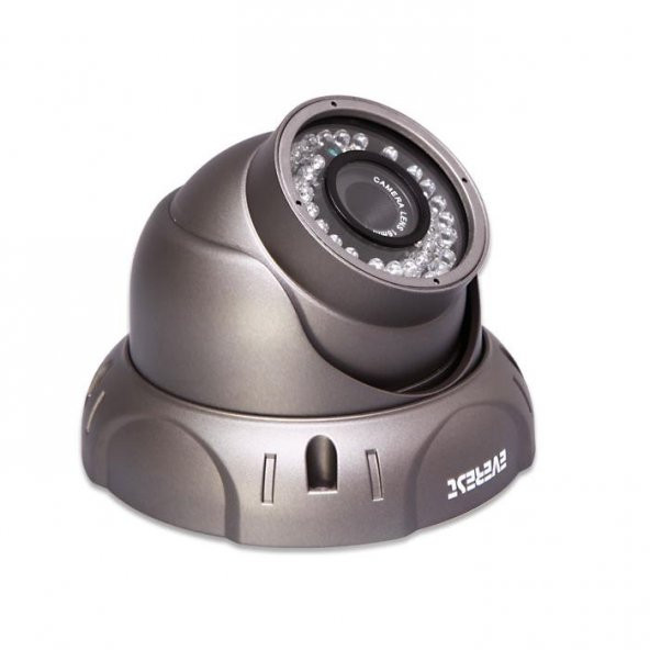 Everest SFR-610 Sony Effio CCD Sensör 16mm 700 TVL Dome 36 Ledli Osd Menü Güvenlik kamerası