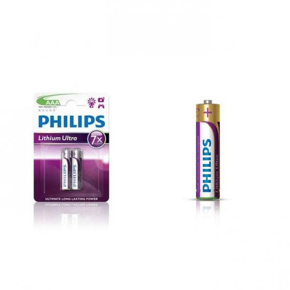 Philips FR03LB2A/10 Lithium Ultra AAA 2li Pil