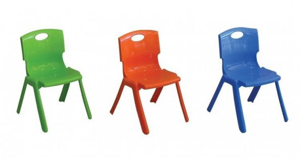 Junior Çocuk Sandalyesi Plastik 3 Adet
