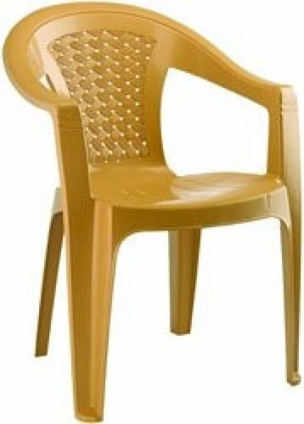 Plastik Bahçe Sandalyesi Kahverengi 1 Adet