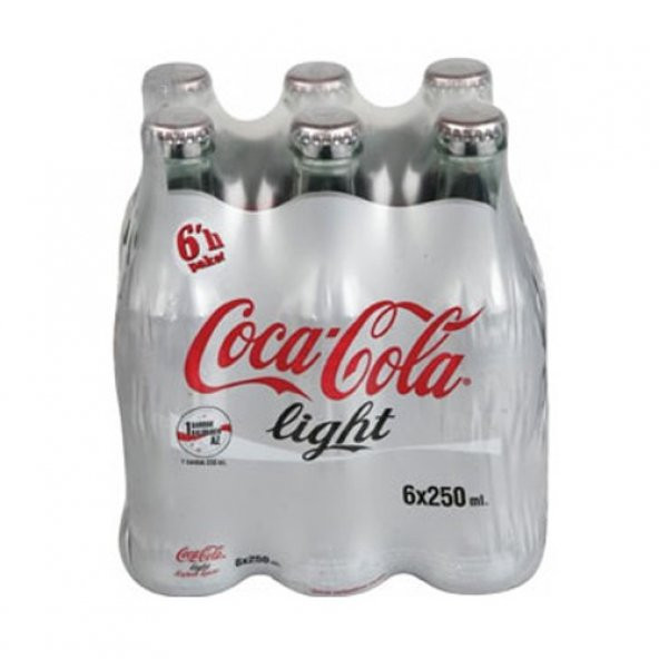 Coca Cola Cam Şişe Lihgt 250 Ml (24lü) Koli