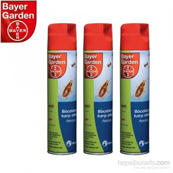 Bayer Böceklere Karşı Etkili Aerosol 300 ml X 3 Adet