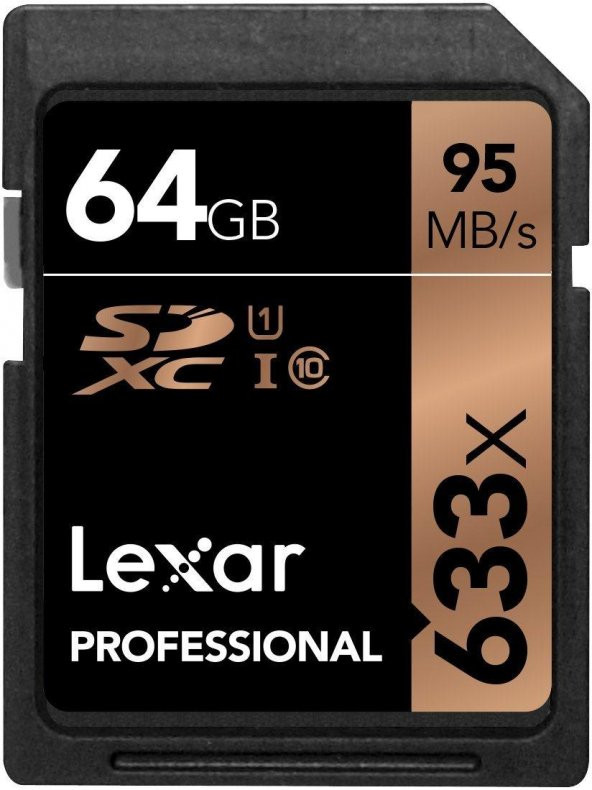Lexar 64GB SD Hafıza Kartı C10 UHS-I U1 95MB/s 633x