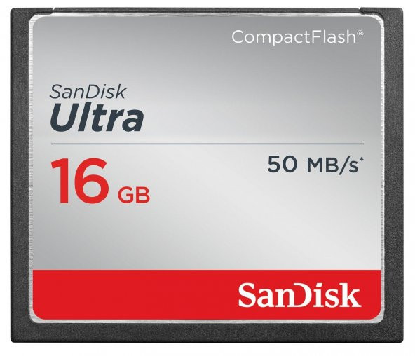 Sandisk Ultra 16GB CF Compact Flash Hafıza Kartı 50MB/s 333X