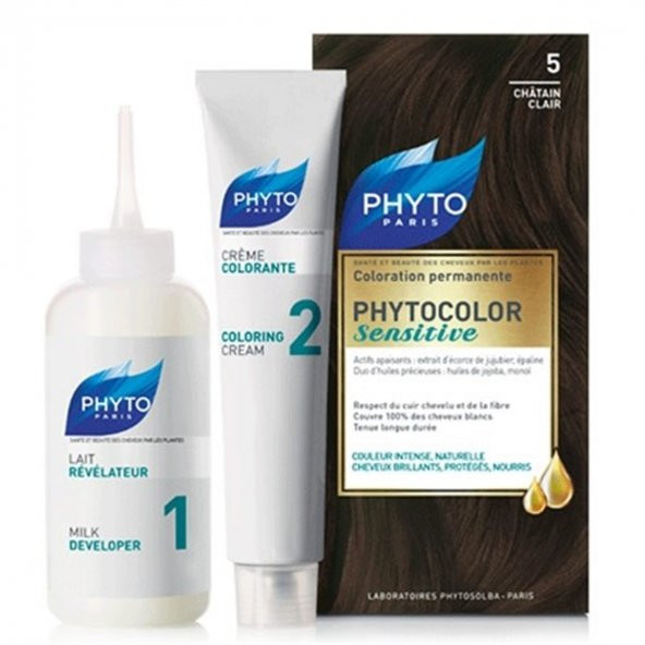 Phyto Color Sensitive 5 Light Brown Saç Boyası ( Açık Kahve Kestane )