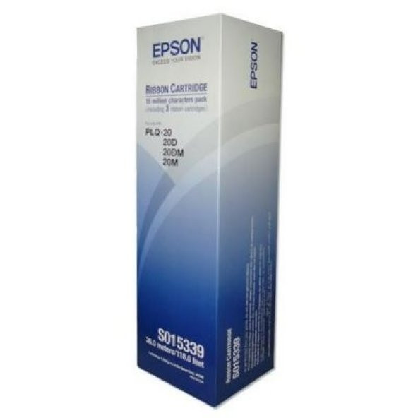 EPSON PLQ-20 S015339 ORJİNAL ŞERİT (3lü Paket) PLQ-20 / PLQ-22