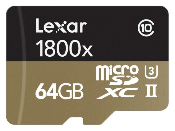 Lexar 64GB Micro SD Hafıza Kartı UHS-II U3 4K 270MB/s 1800x