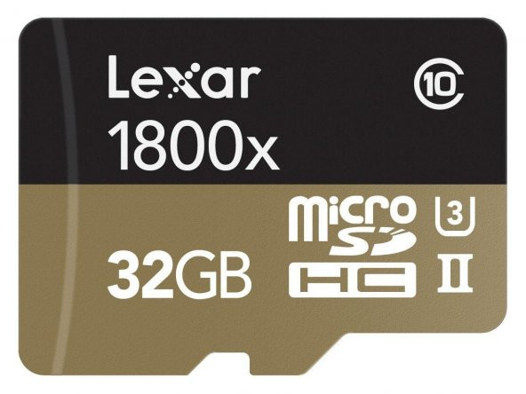 Lexar 32GB Micro SD Hafıza Kartı UHS-II U3 4K 270MB/s 1800x