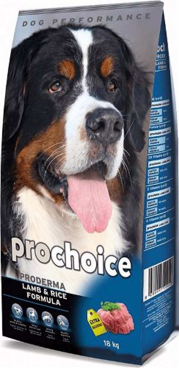 Pro Choice ProDerma Kuzulu Köpek Maması 18 KG