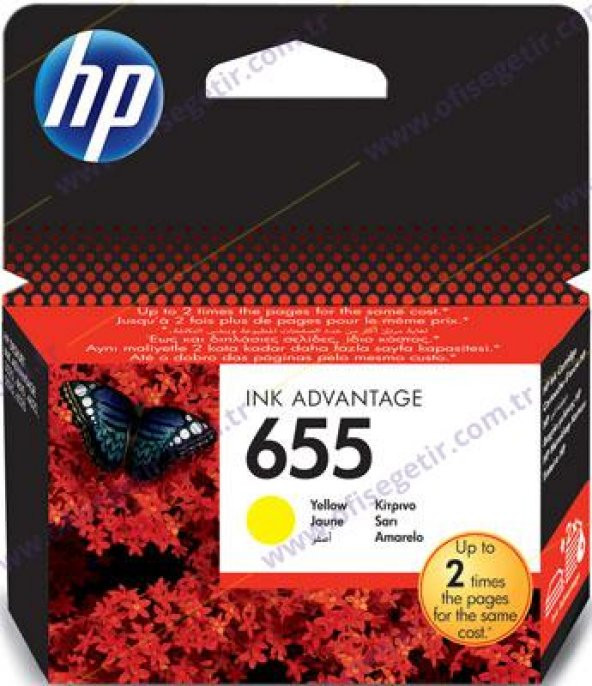 HP 655-CZ109AE SARI ORİJİNAL KARTUŞ