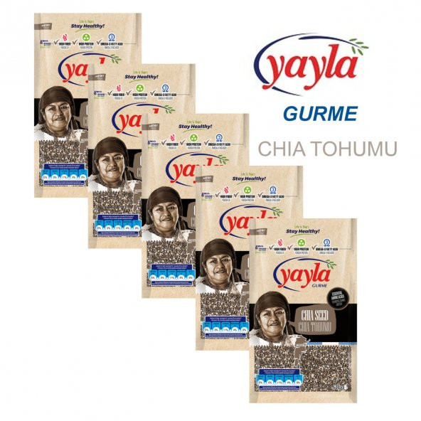 Yayla Gurme Chia Tohumu 500 gr x 5 Adet