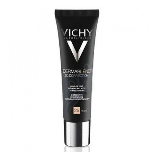 Vichy Dermablend 3D Correction Spf25 OilFree Foundation 30ml 25NR