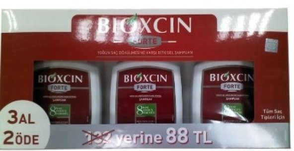Bioxcin Forte Şampuan 3 AL 2 ÖDE