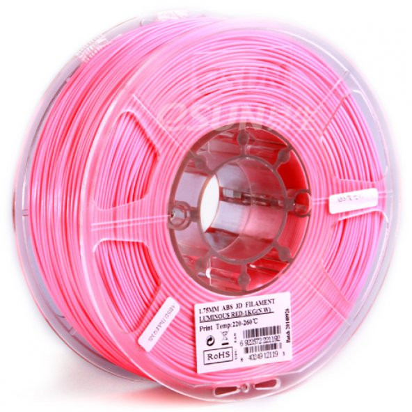 eSUN Filament ABS Fosforlu Kırmızı 1,75mm