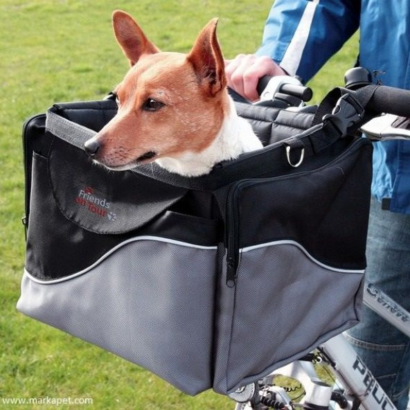 Trixie köpek için bisiklet önü çantası 43x26x26cm