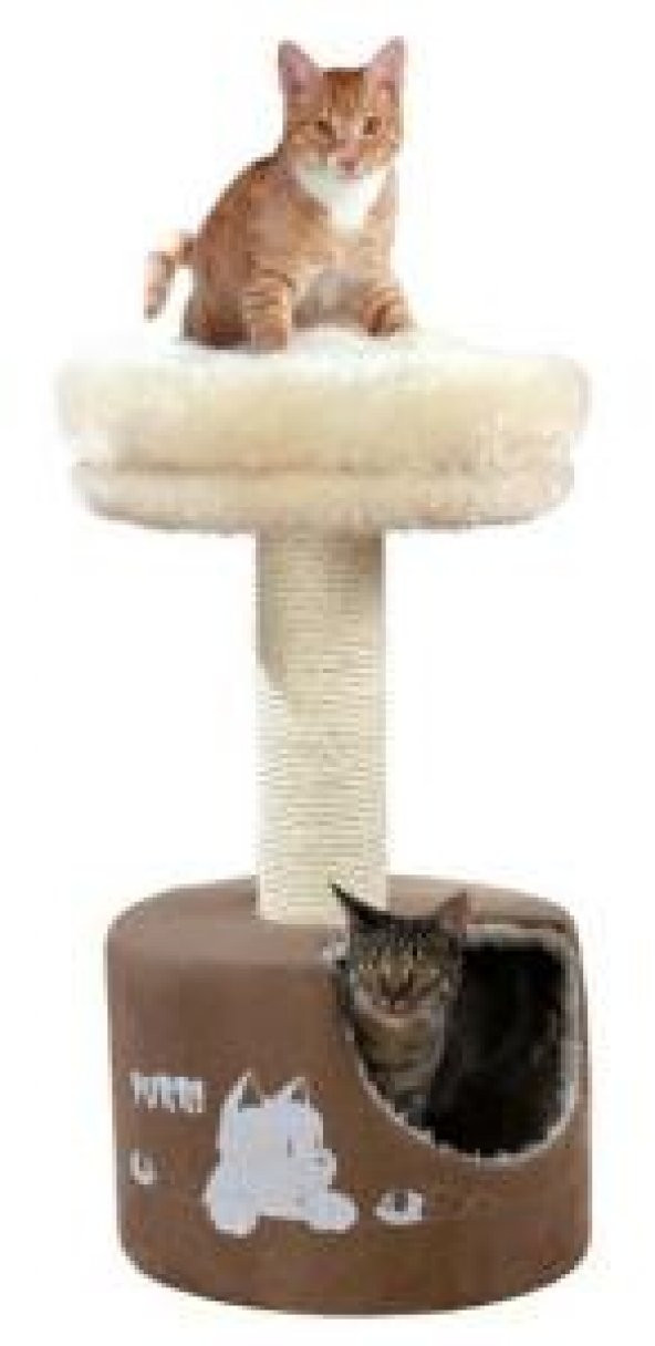 Trixie kedi oyun tırmalama evi 78 cm, kahve/bej