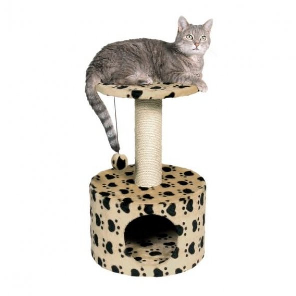 Trixie Patili kedi oyun ve tırmalama evi 61 cm bej