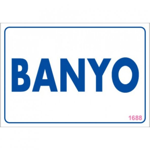 Pvc iş güvenliği levhası - banyo