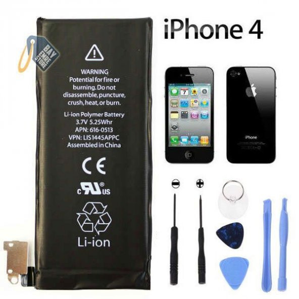 iPhone 4 Batarya - Pil  (Takma Seti ) (Garantili)