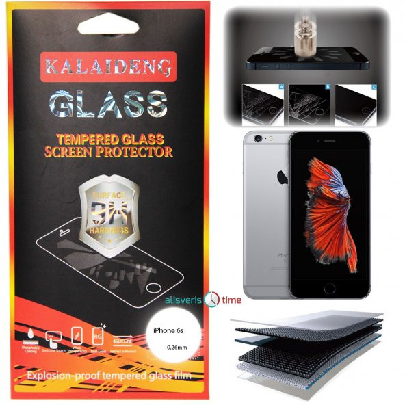iPhone 6/6S Tempered Glass Ekran Koruyucu