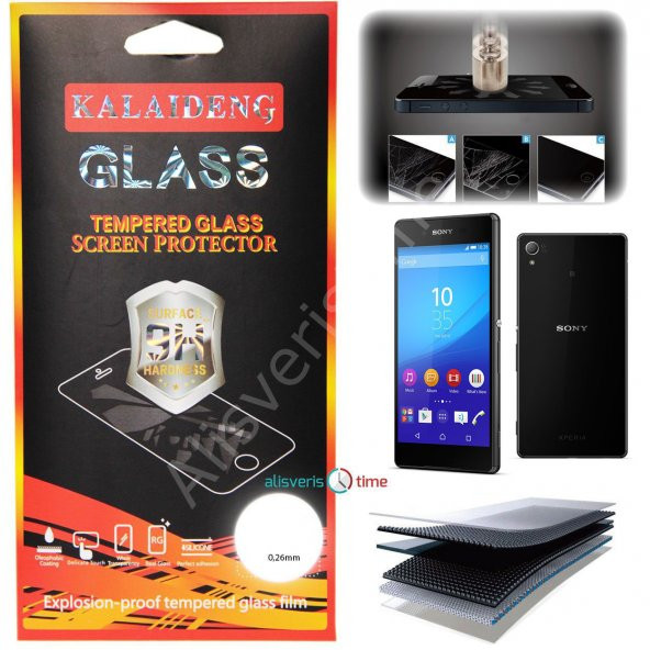 Sony Xperia Z3 Plus Tempered Glass Ekran Koruyucu