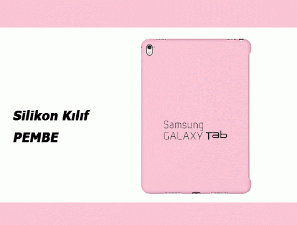 Samsung Galaxy Tab T110 PEMBE Silikon Kılıf