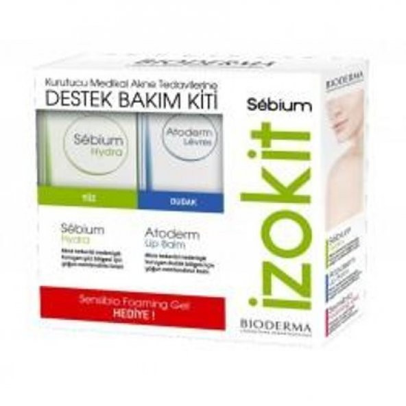 Bioderma Sebium iZOKiT (Sebium Hydra+Lip Balm+Foaming Jel)