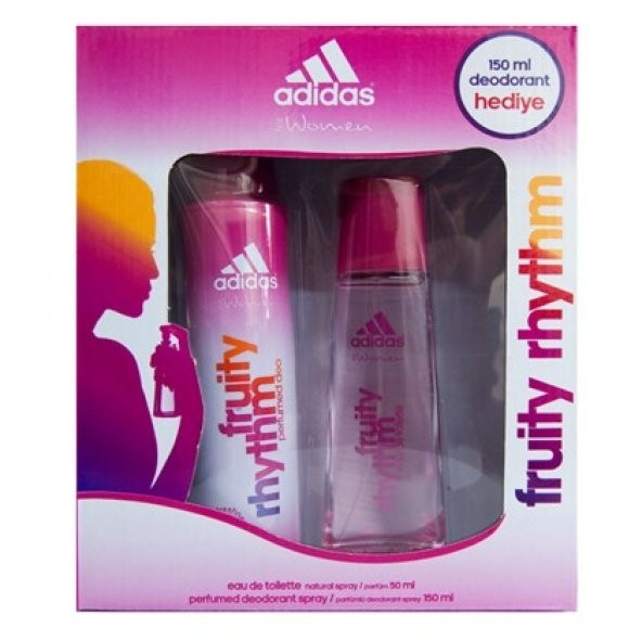 Adidas Parfüm Kadın Fruity Rhythm Edt 50 Ml+Deodorant