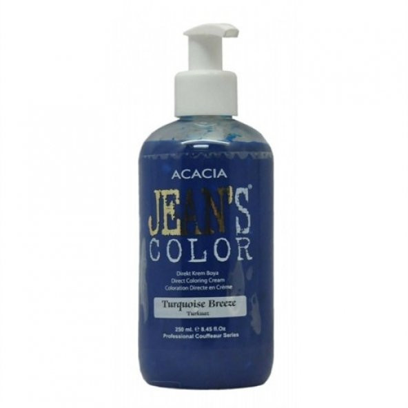 Jeans Color - Su Bazlı Amonyaksız BOYA 250 ML TURKUAZ